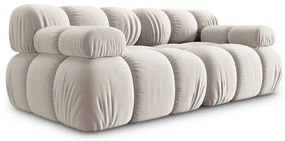 Бежов кадифен модулен диван 188 cm Bellis – Micadoni