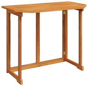 44039 vidaXL Бистро маса, 90x50x75 см, акациево дърво масив