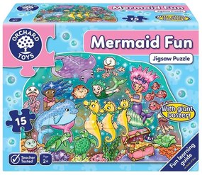 Детски пъзел, Orchard Toys, Забавление с русалки, 15 части