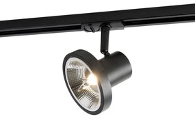 Модерен 1-фазен релсов прожектор черен AR111 - Jeany