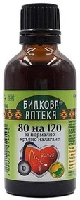Тинктура 80 на 120 Биохерба, За нормално кръвно налягане, х50 мл