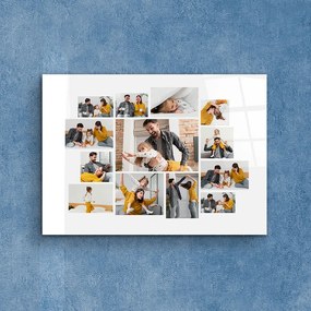 Стъклено пано със снимки - Щастливи заедно