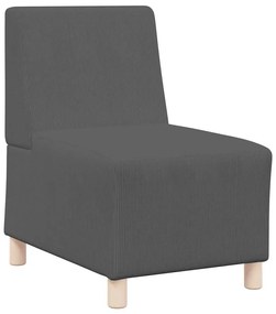 4108497 vidaXL Модулен диван без ръкави Тъмносив 55 x 74 x 82 см Кадифе