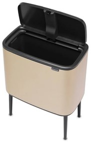 Стоманено кошче за боклук, отваряне с докосване златно 36 l Bo Touch Bin – Brabantia