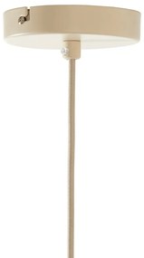 Бежово висящо осветително тяло с текстилен абажур ø 50 cm Itela – Light &amp; Living