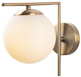 Бяла и златисто стенна лампа ø 15 cm Antique – Opviq lights