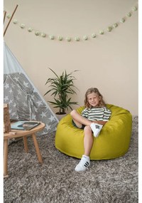 Светлосив детски пуф от букле Om 85 – SLOWDOWN