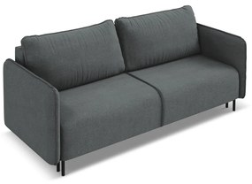 Тъмносив разтегателен диван с място за съхранение 226 cm Luana – Makamii