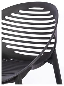 Градински комплект за хранене за 4 лица с черен стол Joanna и маса Thor, 147 x 90 cm Thor &amp; Joanna - Bonami Selection