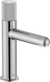 Смесител за умивалник, NU с гладък корпус, ръкохватка Stripes, S-размер, хром