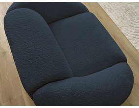 Тъмносиньо кресло от букле Tina – Bobochic Paris