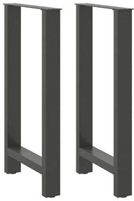 4013326 vidaXL Крака за бар маса, антрацит, 2 бр., 40 x (90-91) см, стомана