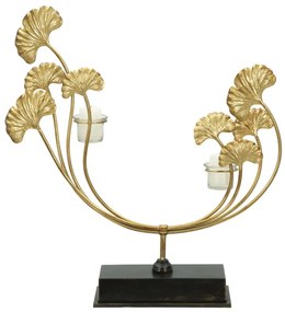 Железен свещник в златист цвят Iris - Mauro Ferretti