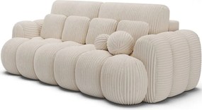 Бежов разтегателен диван от рипсено кадифе 256 cm Cotonn – ELTAP