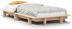 850668 vidaXL Рамка за легло без матрак, 90x200 см, масивна чамова дървесина