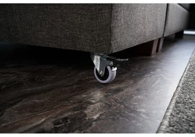 Тъмносив ъглов разтегателен диван (десен ъгъл) Manama - Balcab Home