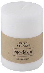 Бяла приятелска свещ, време на горене 37 ч. Eco - Eco candles by Ego dekor