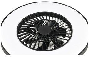 Матово черно LED осветително тяло за таван Halmstad – Trio