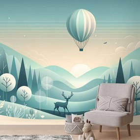 Тапет – Мечтателен пейзаж с балон