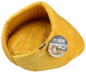 Легло палатка за котка в цвят горчица ø 50 cm – Love Story