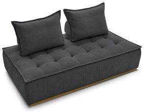 Тъмносив шенилов диван 175 cm Elisa – Bobochic Paris