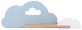 LED Детски аплик с рафт CLOUD LED/5W/230V син/бял