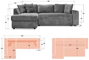 Разтегателен ъглов диван Рубен