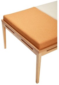 Оранжево-кремава пейка Amber - Hübsch