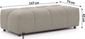 Кафяво-сива табуретка Albane – Ropez