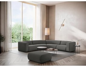 Сив кадифен ъглов диван Ekahi – Makamii