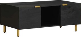 4017660 vidaXL Кафе маса, черна, 100x54x40 см, инженерно дърво