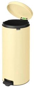 Кош за боклук с педал Brabantia NewIcon 1008852, 30 л, Плавно затваряне, Противоплъзгаща основа, Жълт