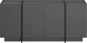 Антрацитен скрин с отвор за кабели 180x80x45 cm Dorma – Kalune Design