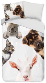 Единично удължено памучно детско спално бельо 140x220 cm Semmie – Good Morning