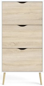 Шкаф за обувки в дъбов декор Oslo - Tvilum