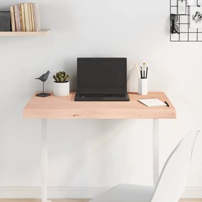 3156292 vidaXL Плот за маса, 80x40x(2-6) см, необработен масивен дъб