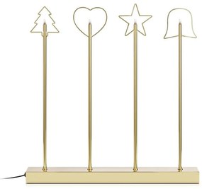 Markslöjd 705254 - Коледен свещник GINGER 4xE5 / 0,8W / 230 / 12V месинг