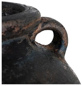 Тъмнокафява теракотна висока ваза (височина 60 cm) Artem – Ixia