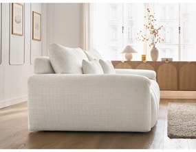 Бял шенилов диван 264 cm Ivane – Bobochic Paris