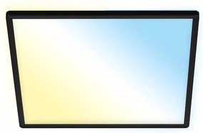 Briloner 7060-015 - димируем LED панел SLIM 22W/230V 42x42 cm черен Wi-Fi Tuya + дистанционно управление