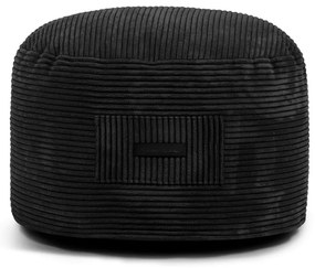 Черна табуретка от рипсено кадифе Om 60 – SLOWDOWN