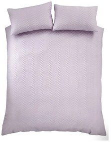 Двойно спално бельо в цвят лавандула 200x200 cm Heatset Wave – Catherine Lansfield