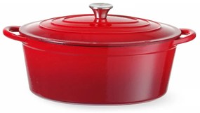 Тенджера от излято желязо с капак подходяща за индукционен котлон 6,88 l – Hendi