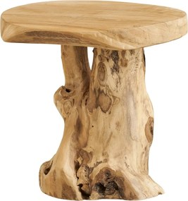 Кръгла странична масичка от масивно тиково дърво ø 40 cm Palena – House Nordic