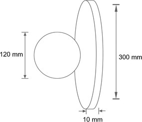 Бежово каменно осветително тяло за таван със стъклен абажур ø 12 cm Hilde – Opviq lights