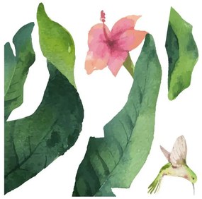 Декоративни стикери за стъкло Tropical Flowers