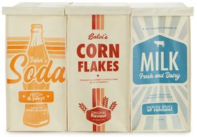 Пластмасови кошчета за отпадъци в комплект 3 бр. за рециклиране 28 l Retro – Balvi