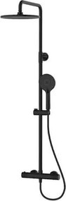 Душ система IRIS-T с термостатен смесител, черен цвят