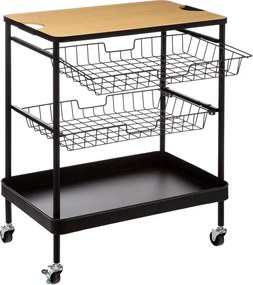 Кухненска количка 5five, Средна, Метал, С подвижен плот