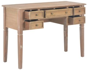 280072 vidaXL 280072  Writing Desk Brown 109,5x45x77,5 cm Wood